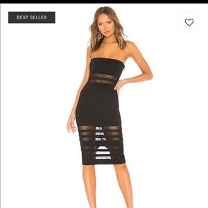 Magdalena Sheer black dress